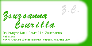 zsuzsanna csurilla business card